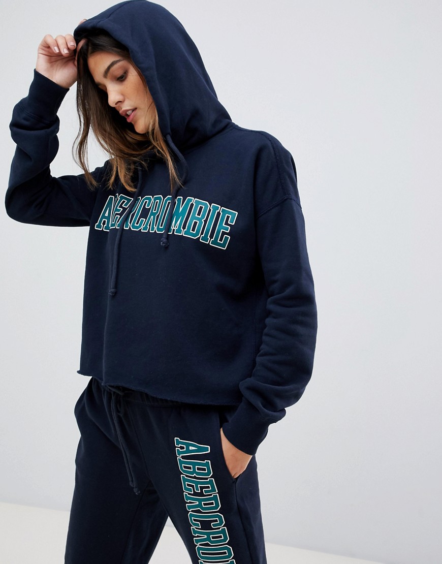 Abercrombie & Fitch hoodie with arm logo print