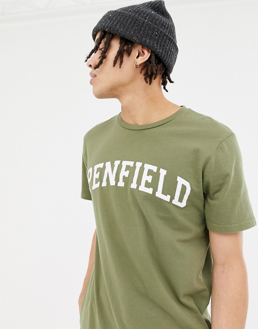 Penfield Collegiate logo t-shirt in green