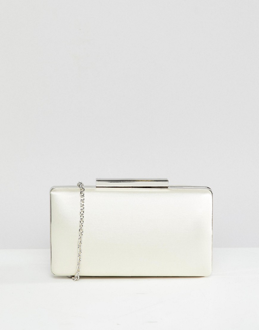 True Decadance White Square Box Clutch Bag - White