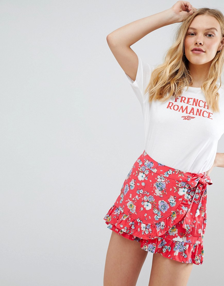 Free People Flirting Fleurs floral print shorts