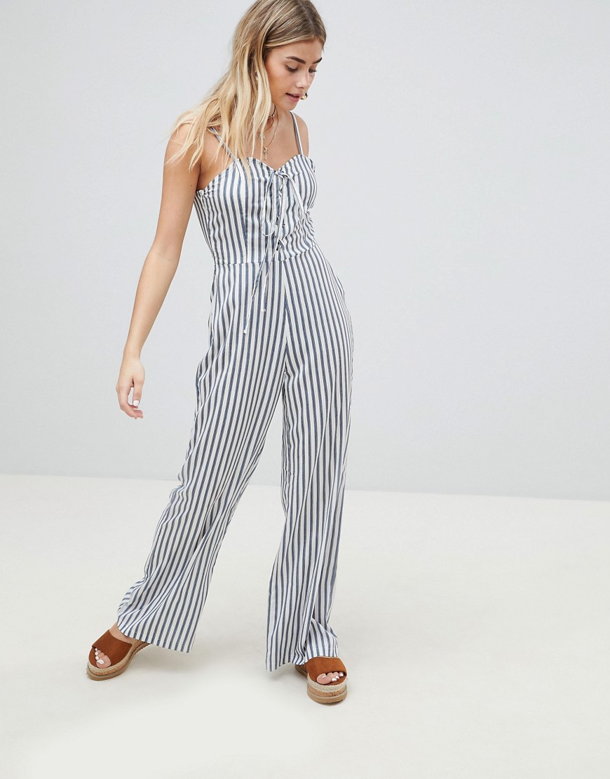 PrettyLittleThing Striped Jumpsuit