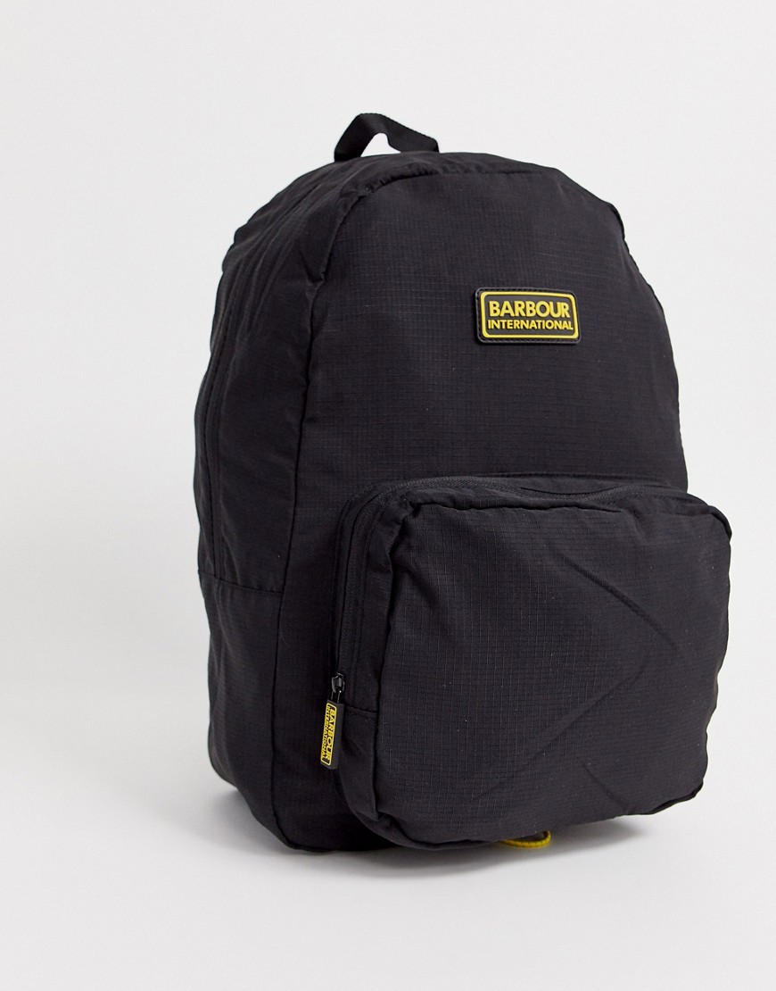 Barbour International Ripstop backpack in black
