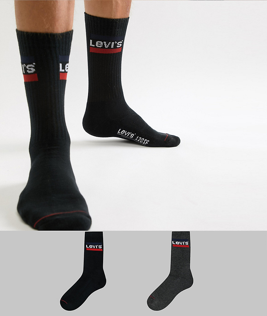 Levi's retro logo socks 2 pack