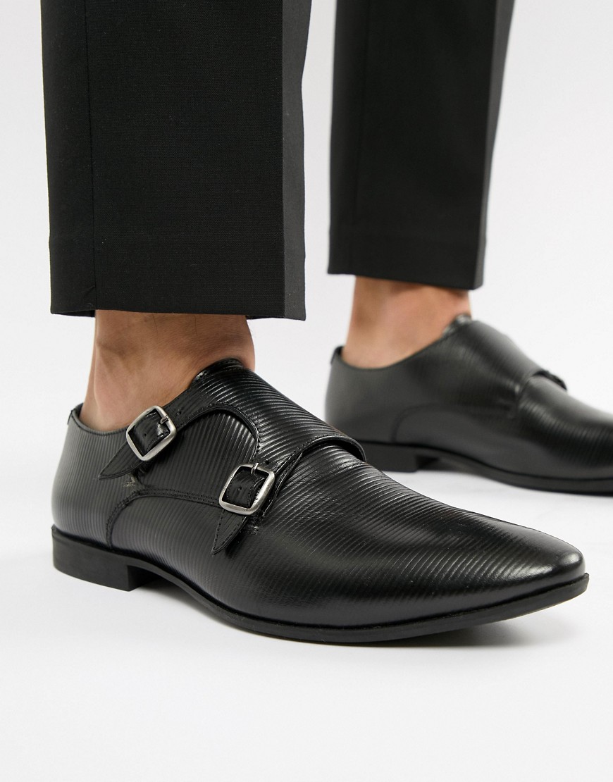 Pier One monk shoes in black emboss