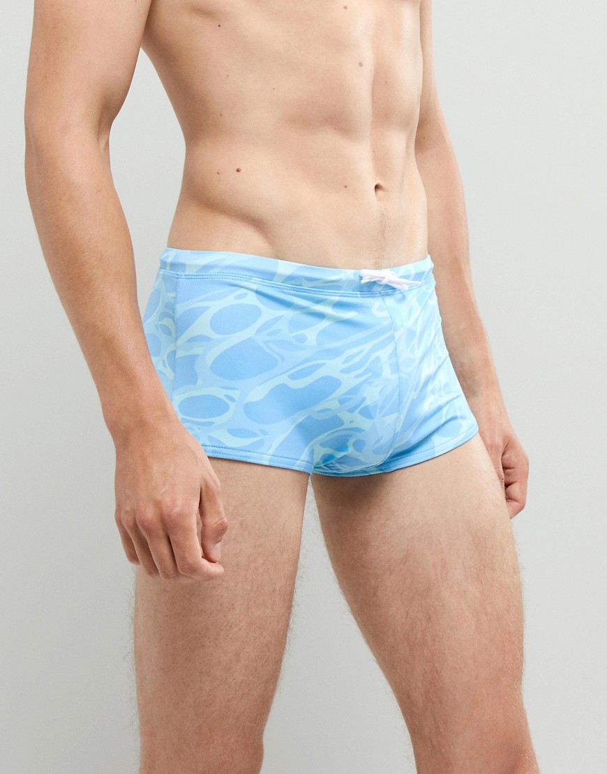 ASOS Swim Trunks With Placment Frenchie Print