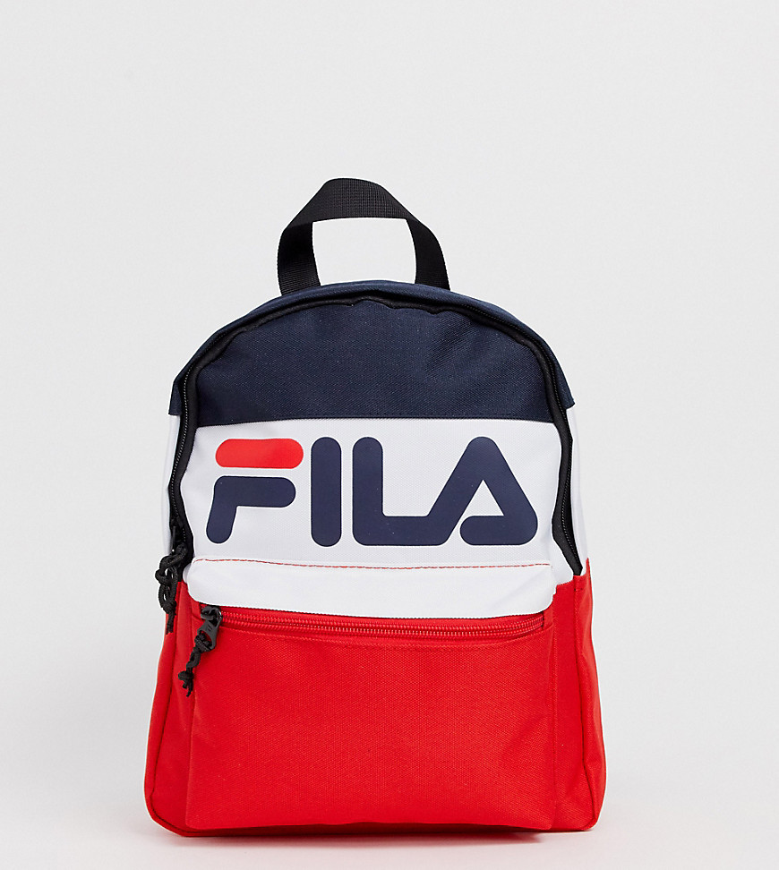 Fila Myna mini backpack in navy white and red