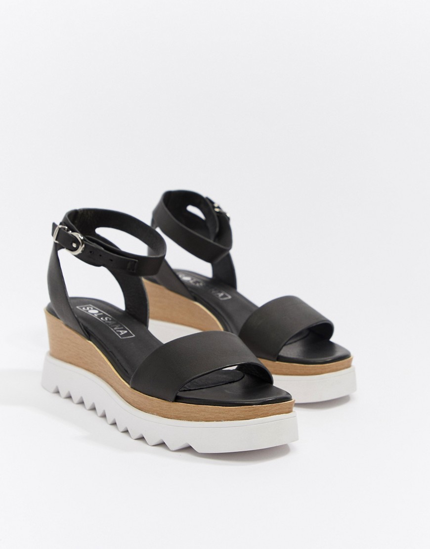 Sol Sana leather flatform sandals