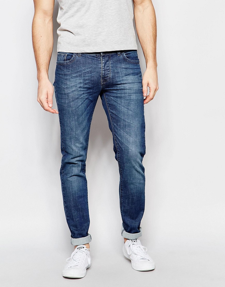 United Colors of Benetton | United Colors of Benetton Mid Wash Jeans in ...