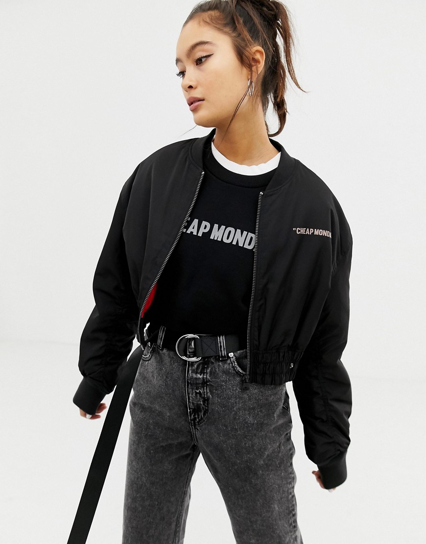 Cheap Monday recycled polyester crop jacket