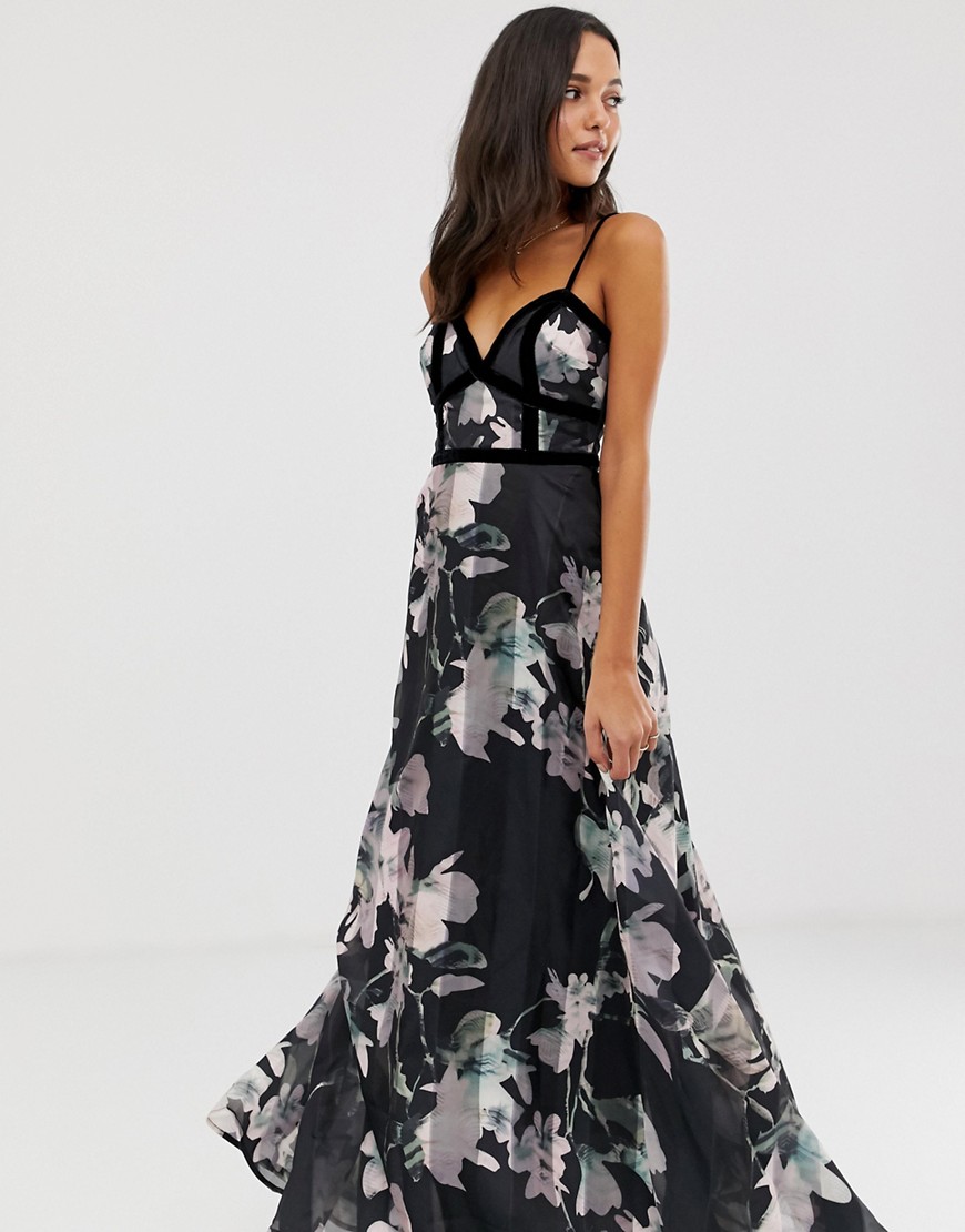 Forever Unique floral maxi dress