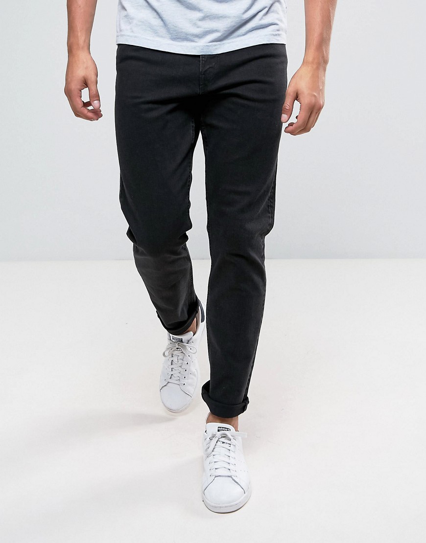 Weekday Sunday Tapered Fit Jeans Tuned Black - Tuned black