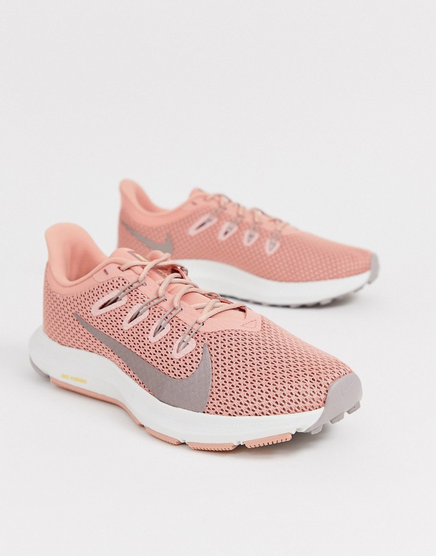Nike Running quest trainers in pink