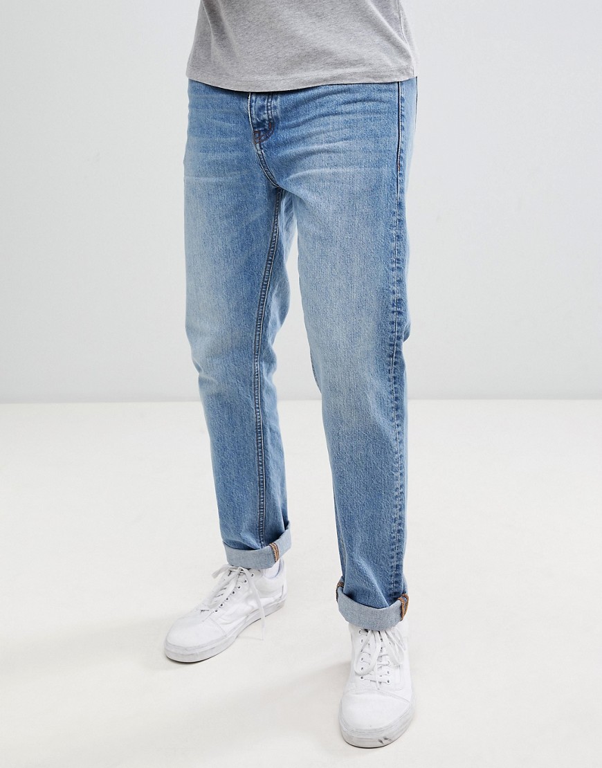 Dr Denim Gus relaxed straight jeans in light blue wash