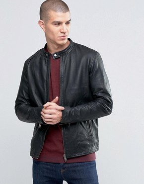 Men's leather jackets | Leather coat and biker jacket styles | ASOS