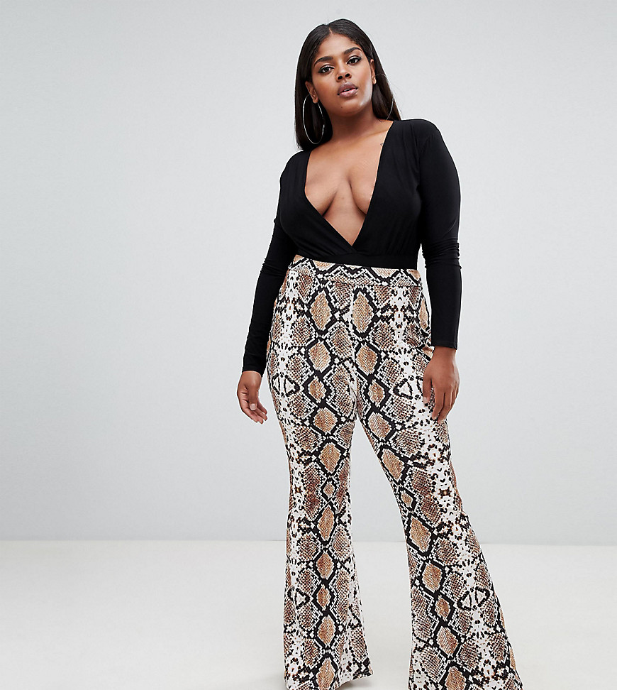 Lasula Plus flare pant in snake