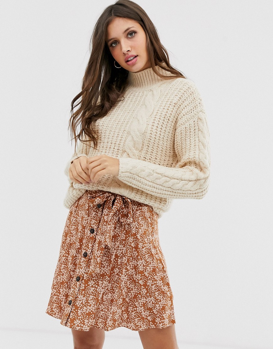 Pieces long sleeve knit jumper