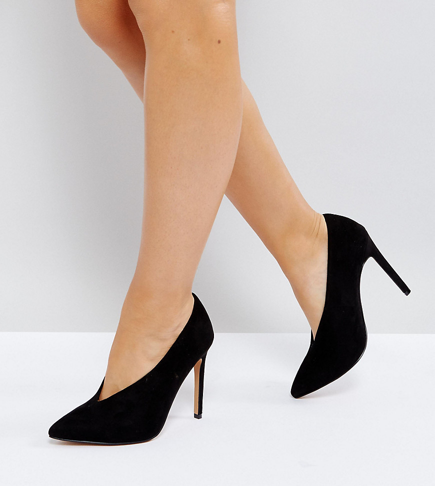 Asos Design Asos Priority Wide Fit High Heels In Black | ModeSens