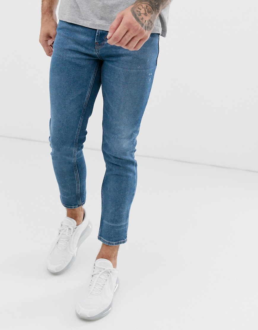 HUGO 332/2 slim tapered jeans in mid wash