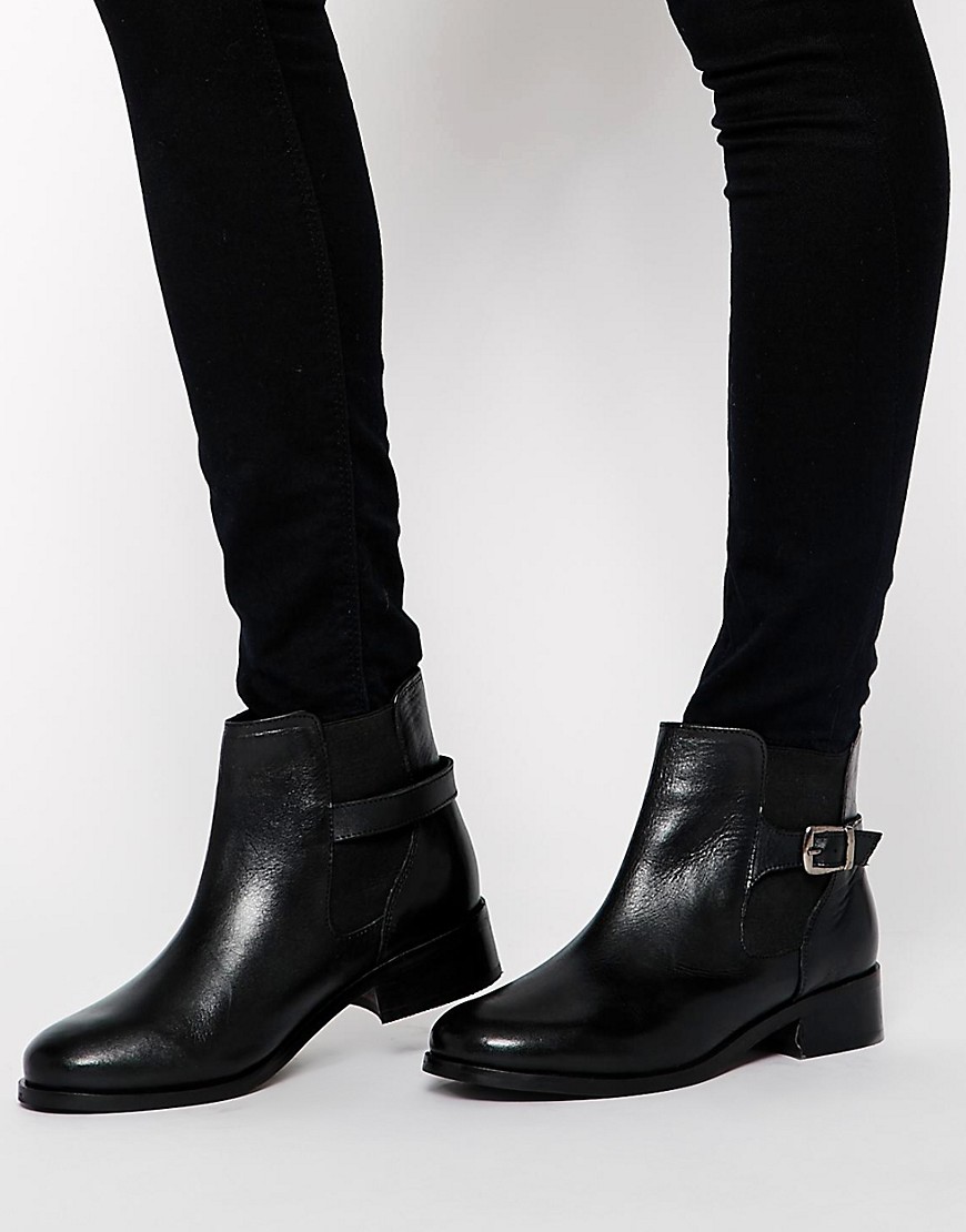 New Look | New Look Digby Black Leather Chelsea Boots at ASOS