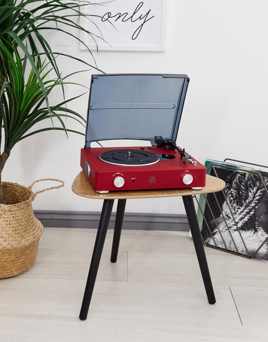 GPO Retro Stylo II turntable in red