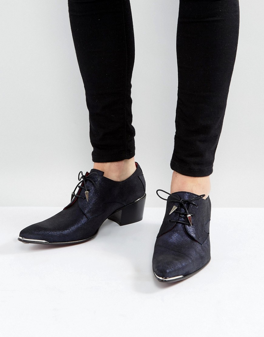 Темно-синие туфли со шнуровкой Jeffery West Sylvian - Темно-синий 