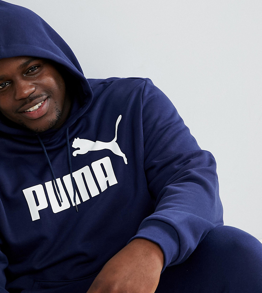 Puma PLUS Essentials pullover hoodie in navy 85174306