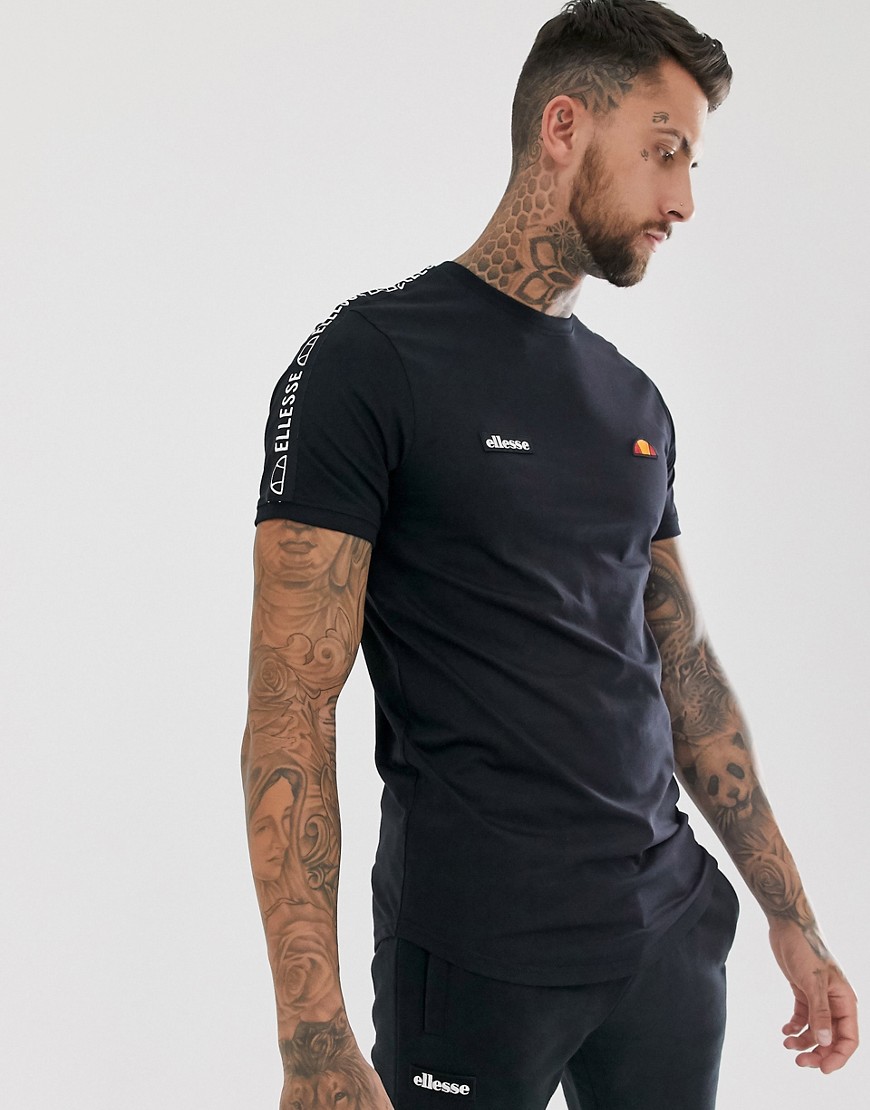 ellesse Fede t-shirt with taping in black