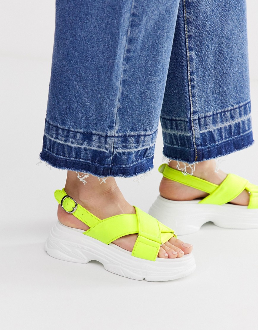Truffle Collection sporty neon sandals