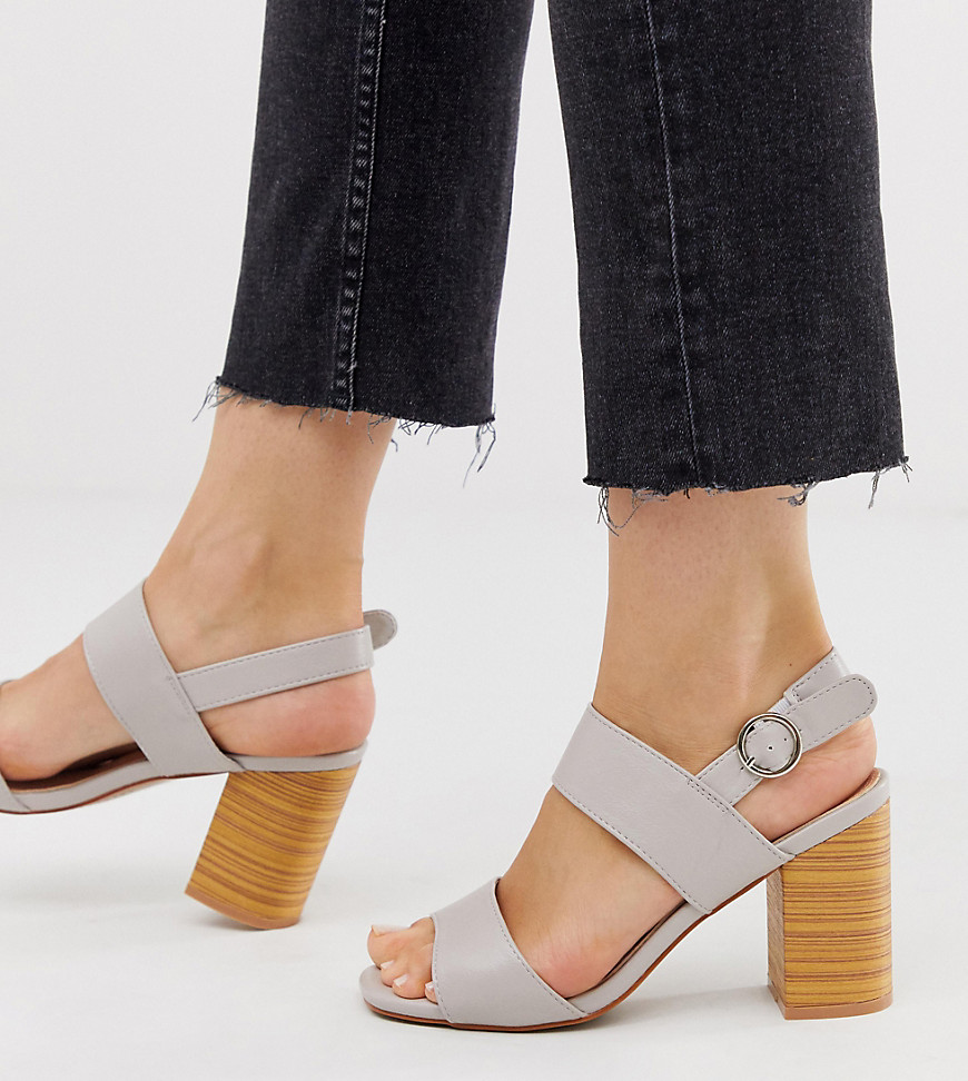 Park Lane wide fit casual block heeled sandals