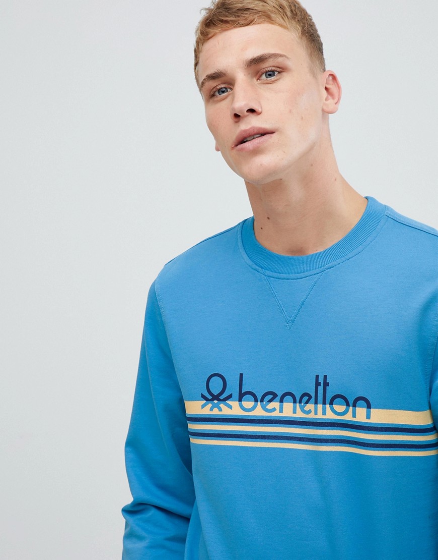 United Colors Of Benetton logo sweatshirt with vintage print