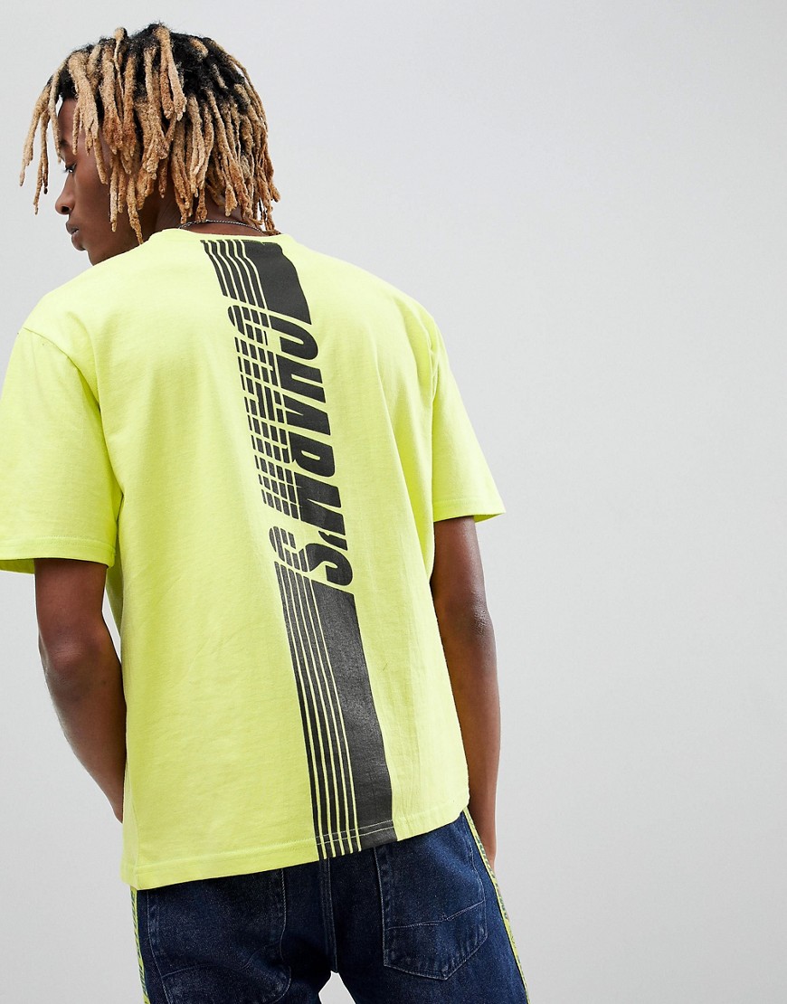 Charm's T-Shirt In Neon Yellow With Back Print