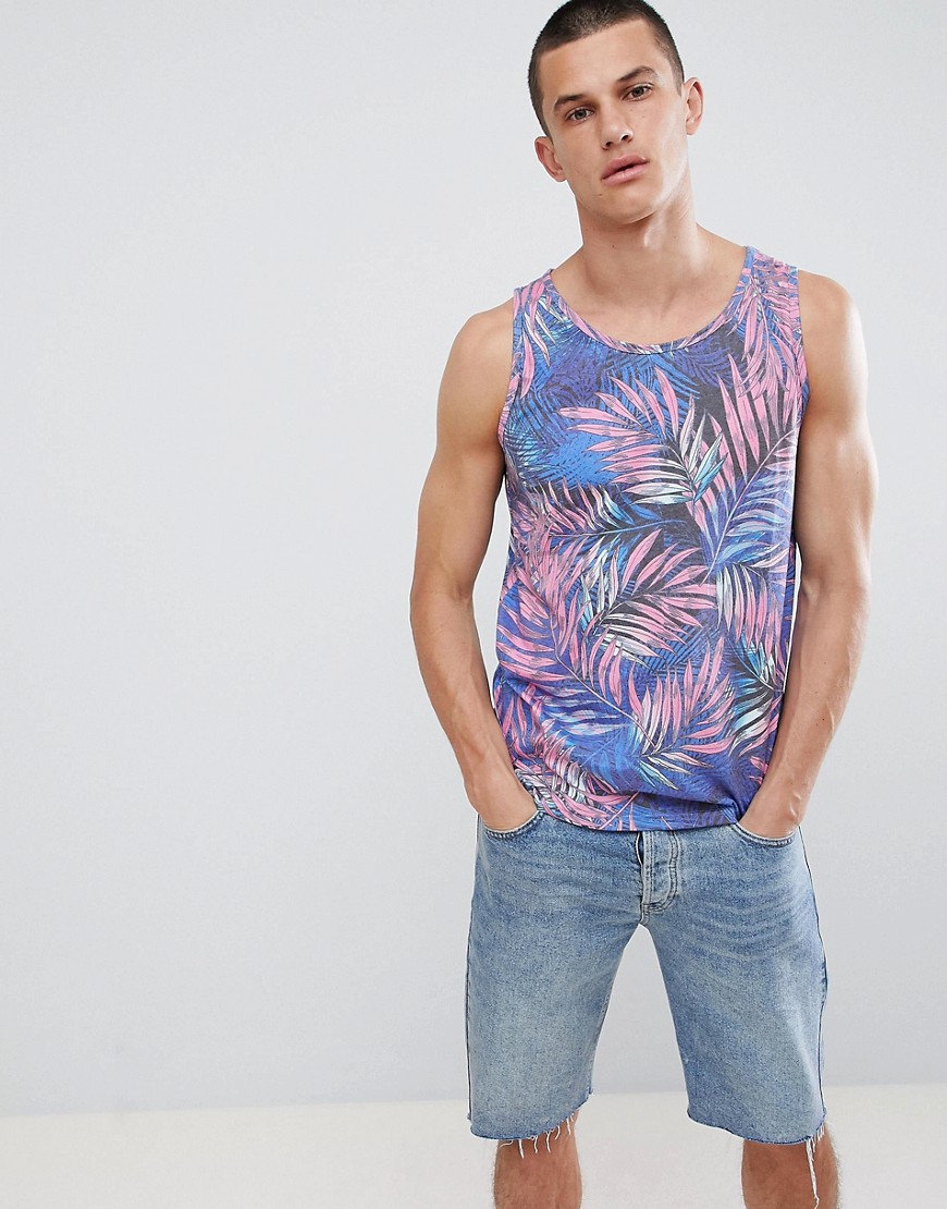 Another Influence Tropical Print Vest
