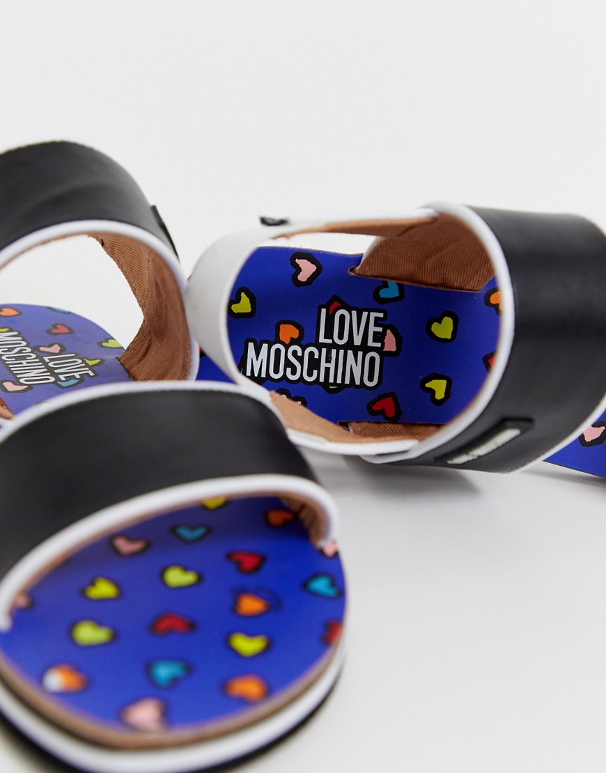 Love Moschino flat sandals