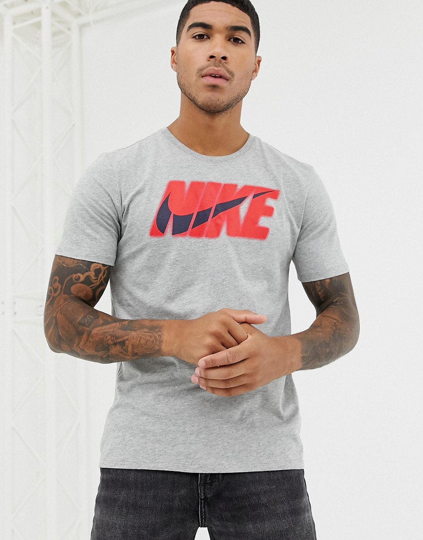 Nike Retro Logo T-Shirt In Grey AA6500-063