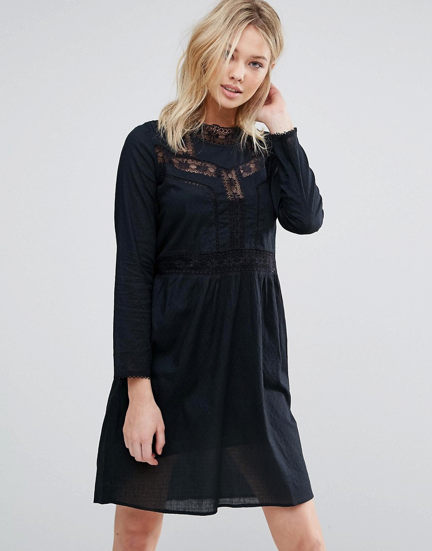 Свободное платье с вышивкой d.RA Farrah - Черный 