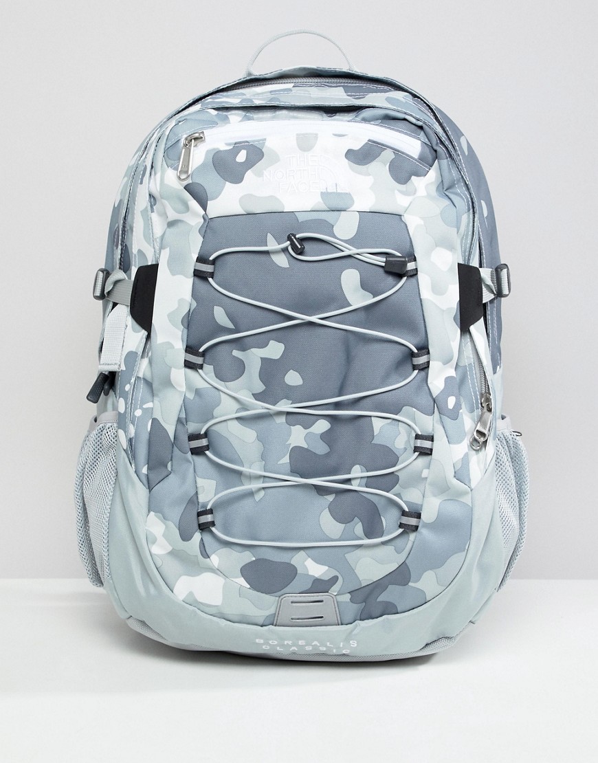 The North Face Borealis Classic Backpack 29 Litres In Macrofleck Print - White