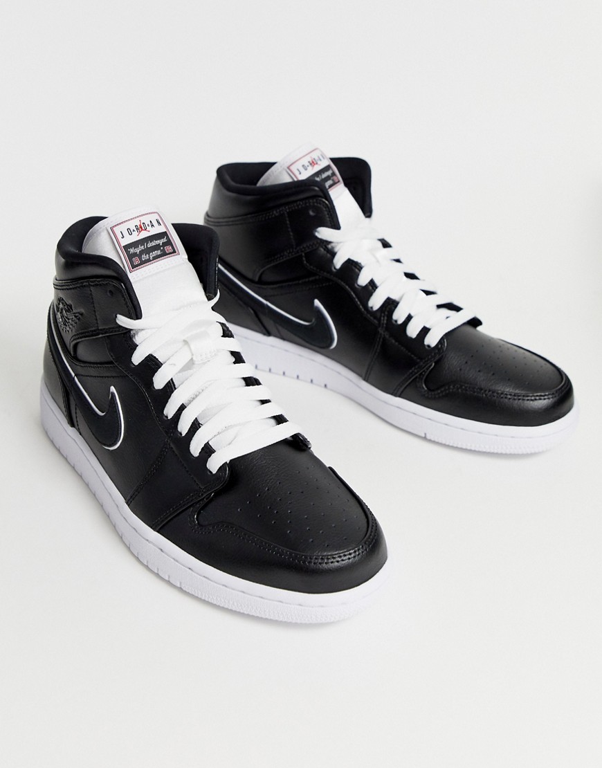 Nike Air Jordan mid trainers in black