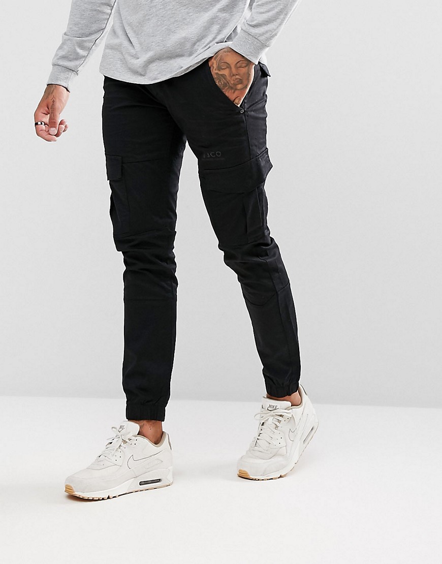 Voi Jeans Cuffed Cargo Joggers in Tapered Fit