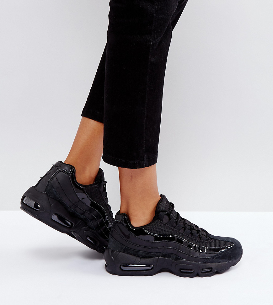 Nike Air Max 95 Trainers In All Black - Black/blackanthraci