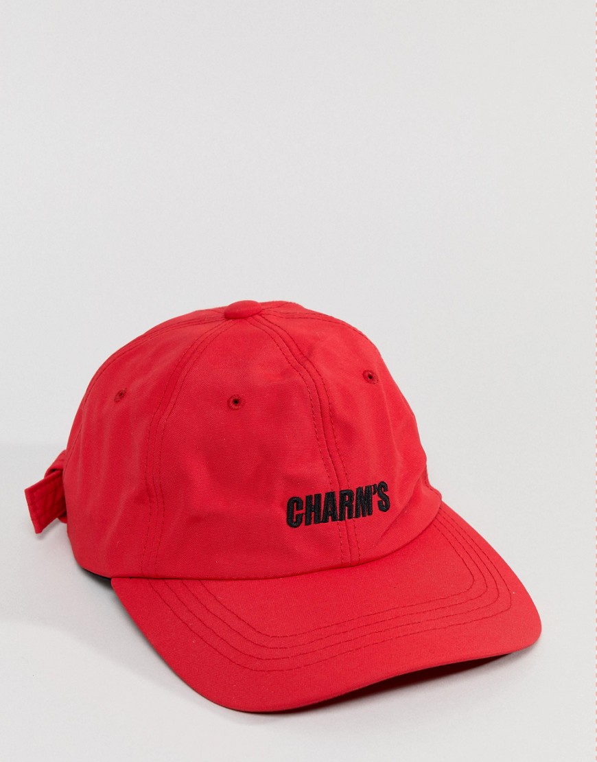 Charm's Baseball Cap In Red With Logo - Red