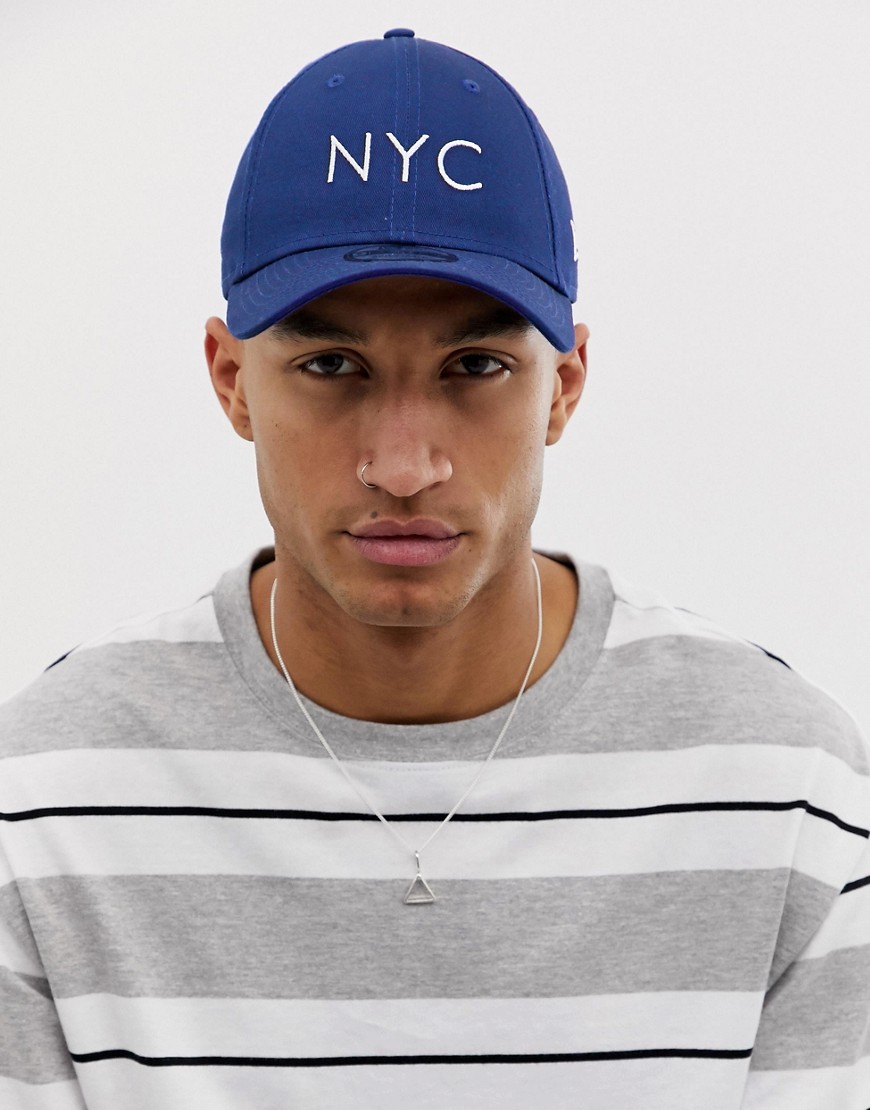 New Era 9Forty NYC adjustable cap in royal blue