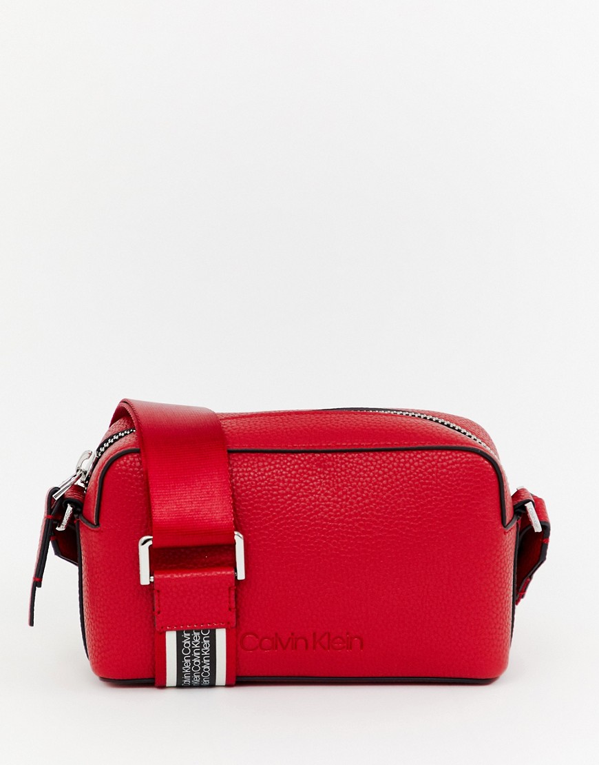 Calvin Klein Jeans camera bag with wide strap detail