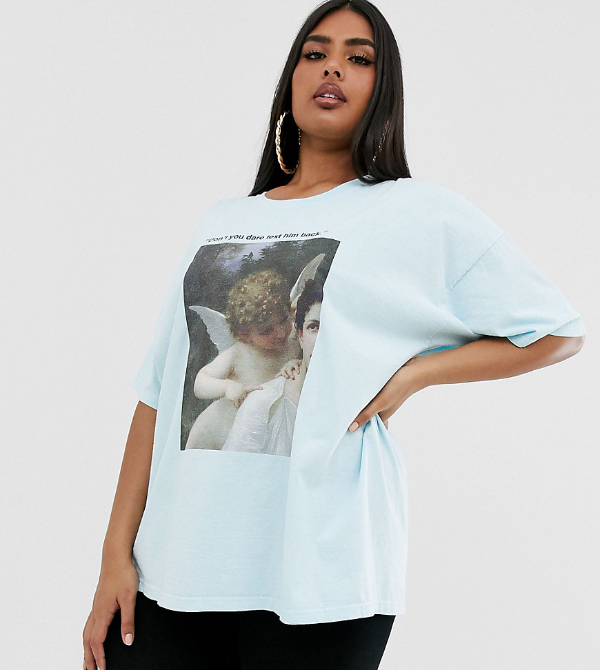 New Girl Order Curve oversized t-shirt with dont text back graphic