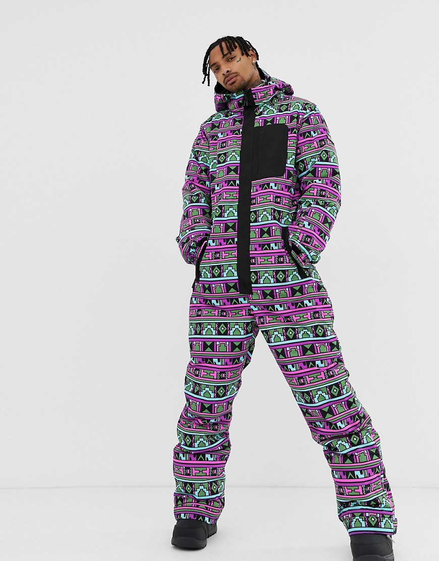 ASOS 4505 ski suit with 90s print