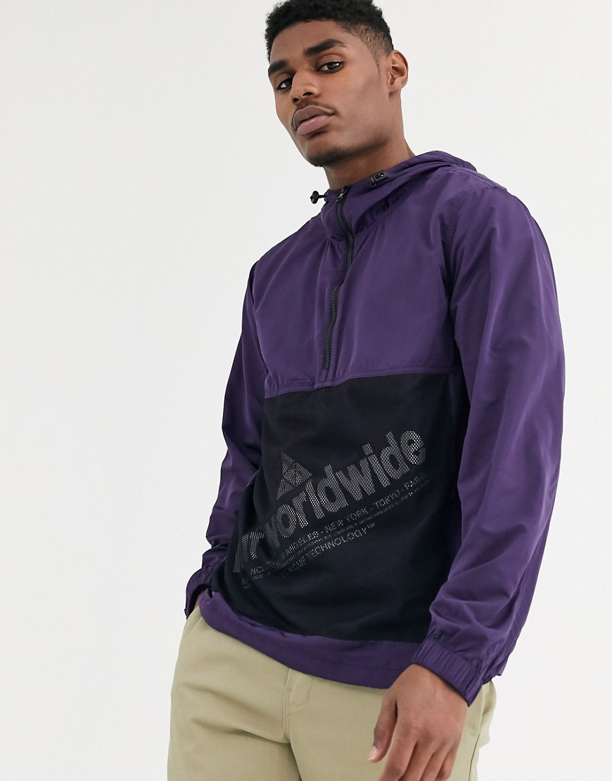 HUF Wire Frame 2.0 anorak jacket in purple