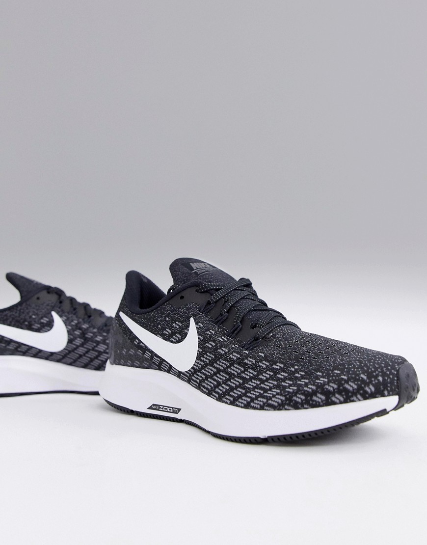 Nike Running Air Zoom Pegasus Trainers In Black And White