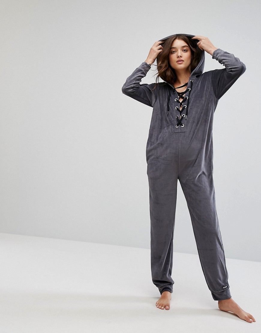 HAUS by Hoxton Haus Lace Up Onesie