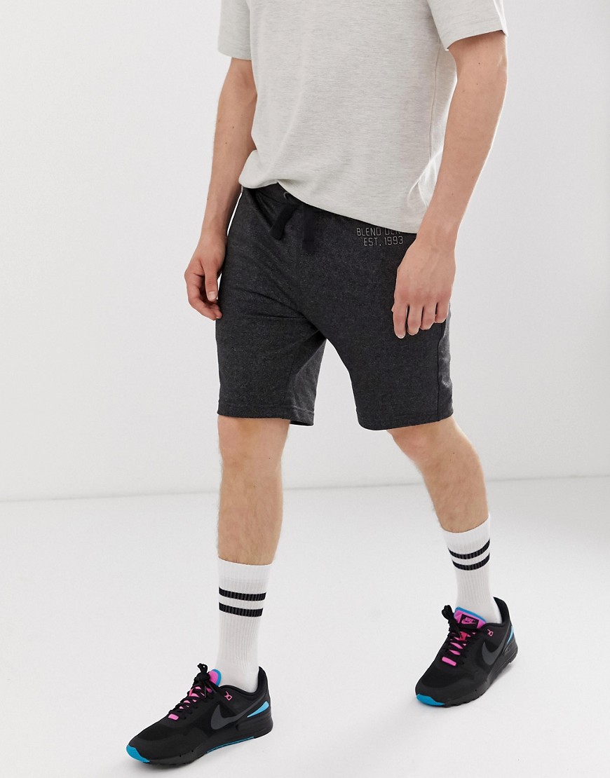 Blend jersey shorts in charcoal