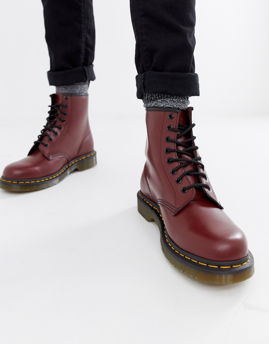 Dr Martens original 8-eye boots in red 11822600