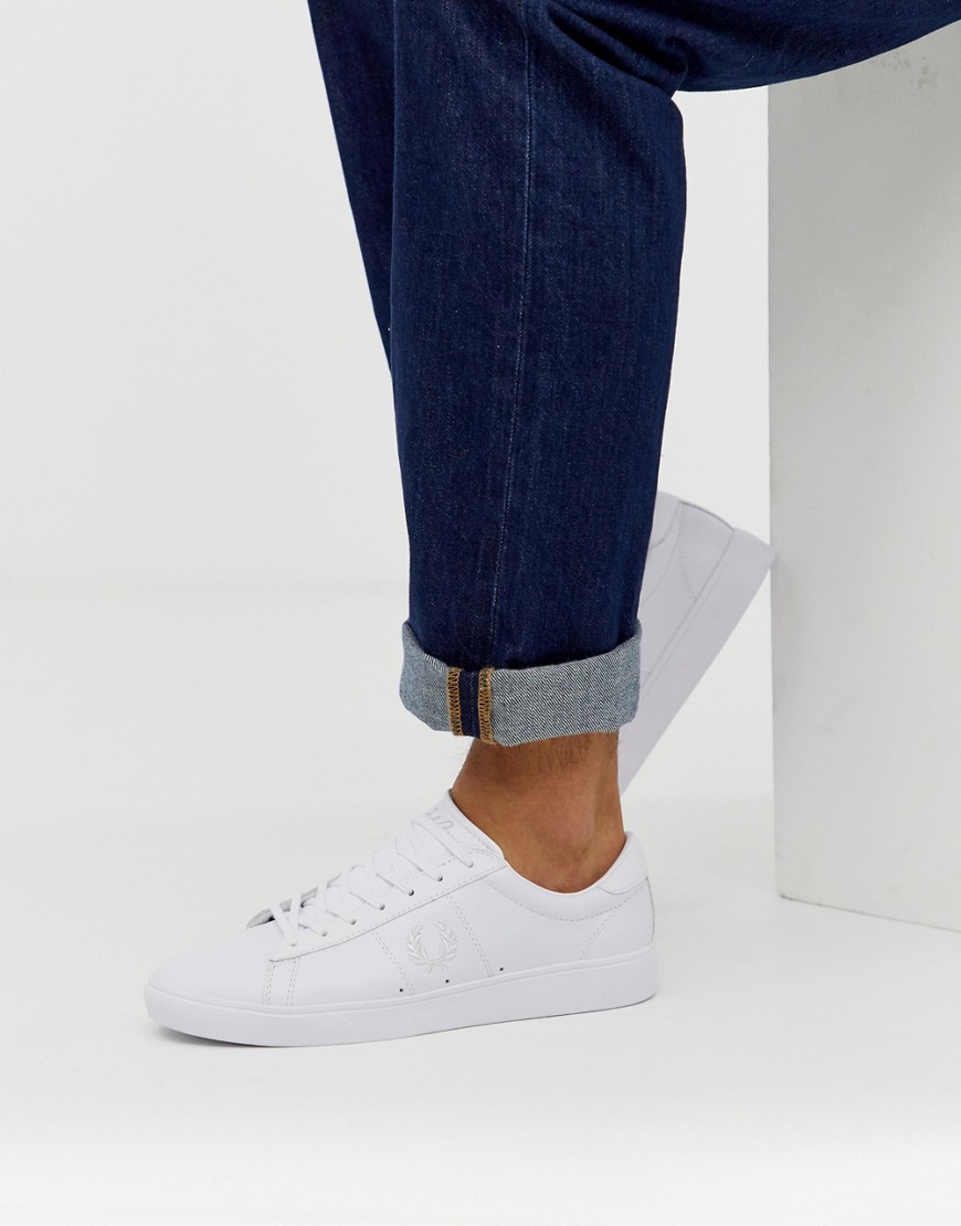 Fred Perry Spencer leather tonal in white